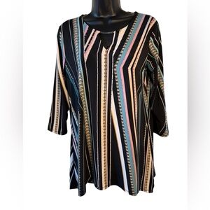 JM Collection Slinky Tunic Blouse